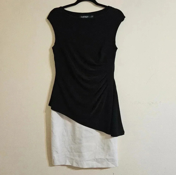 Ralph Lauren Assymetrical Overlay Dress - Picture 1 of 4